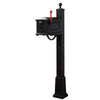 Traditional Curbside Mailbox and Springfield Mailbox Post with Base - Special Lite Products