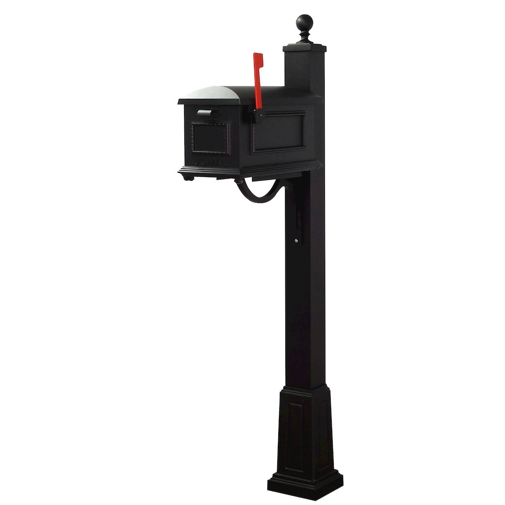Traditional Curbside Mailbox and Springfield Mailbox Post with Base - Special Lite Products