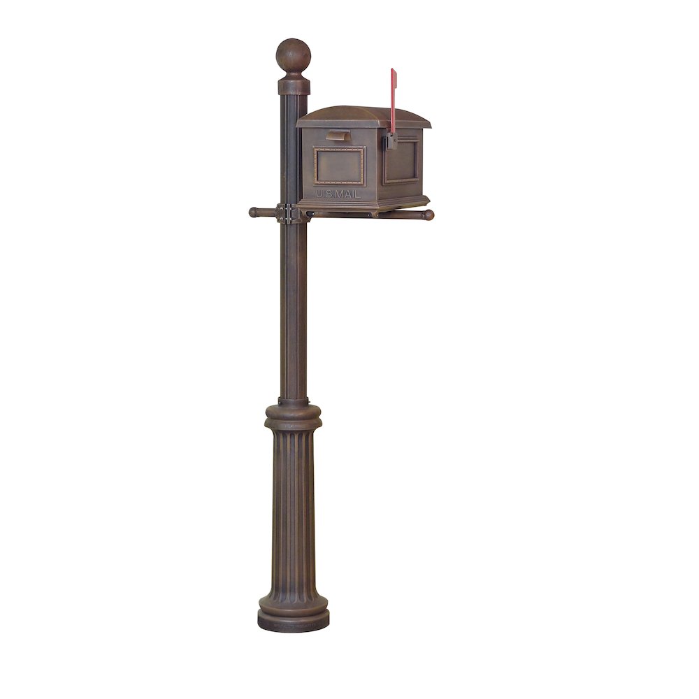 Traditional Curbside Mailbox and Fresno Mailbox Post - Special Lite Products