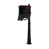 Traditional Curbside Mailbox with Newspaper Tube and Ashland Mailbox Post - Special Lite Products
