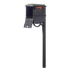 Traditional Curbside Mailbox with Newspaper Tube and Richland Mailbox Post - Special Lite Products