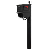 Traditional Curbside Mailbox with Newspaper Tube and Springfield Mailbox Post - Special Lite Products