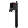 Traditional Curbside Mailbox with Newspaper Tube and Springfield Mailbox Post - Special Lite Products