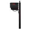 Traditional Curbside Mailbox with Newspaper Tube and Springfield Mailbox Post - Special Lite Products
