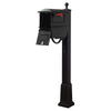 Traditional Curbside Mailbox with Newspaper Tube and Springfield Mailbox - Special Lite Products