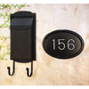 Vertical Wall Mount Mailbox and Wall Mount Address Plaque - Times Font - Special Lite Products