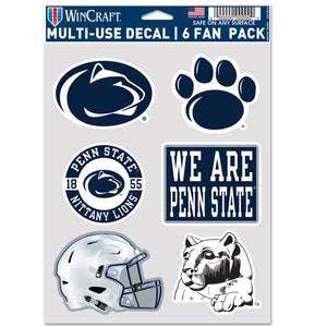 Penn State Nittany Lions Decal Multi Use Fan 6 Pack - WinCraft