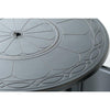 Hartwick 34'' Round Gas Fire Pit Chat Table with Clear Glass Fire Beads - Alfresco Home