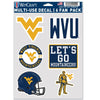 West Virginia Mountaineers Decal Multi Use Fan 6 Pack - WinCraft