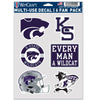 Kansas State Wildcats Decal Multi Use Fan 6 Pack - WinCraft