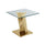 Glass Coffee Table Sets: Coffee Table, 2 End Tables and Console Table with Stainless Steel Gold Base - Best Quality Furniture