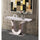 Marble Top Console Table with Stainless Steel Base - Best Quality Furniture