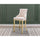 29'' Cream velvet barstool with gold color base (SET OF 2) - Best Quality Furniture