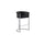29'' Black Upholstered Barstool with Silver Base -Single - Best Quality Furniture
