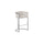 29'' Cream Upholstered Barstool with Silver Base -Single - Best Quality Furniture