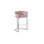 29'' Pink Upholstered Barstool with Silver Base -Single - Best Quality Furniture