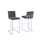 27'' Tufted Velvet Upholstered Bar Stool in Dark Grey (Set of 2) - Best Quality Furniture