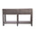 Rustic Style Console Table with Shelf and 2-Drawer Storage, Rustic Dark Grey - Best Quality Furniture
