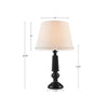 Black Faceted Table Lamp 24.25''H - Martha Stewart