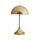 Dome-Shaped 2-Light Metal Table Lamp - INK+IVY