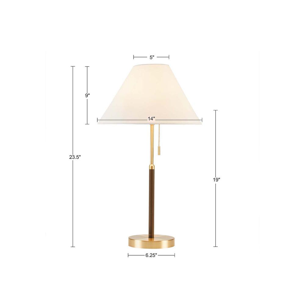 Two Tone Pull-chain Table Lamp - INK+IVY