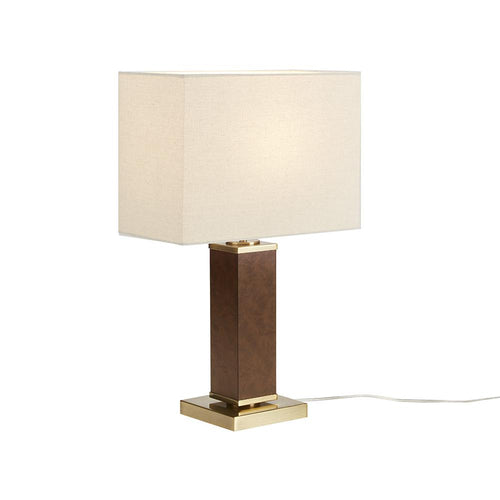 Faux Leather Table Lamp - Martha Stewart