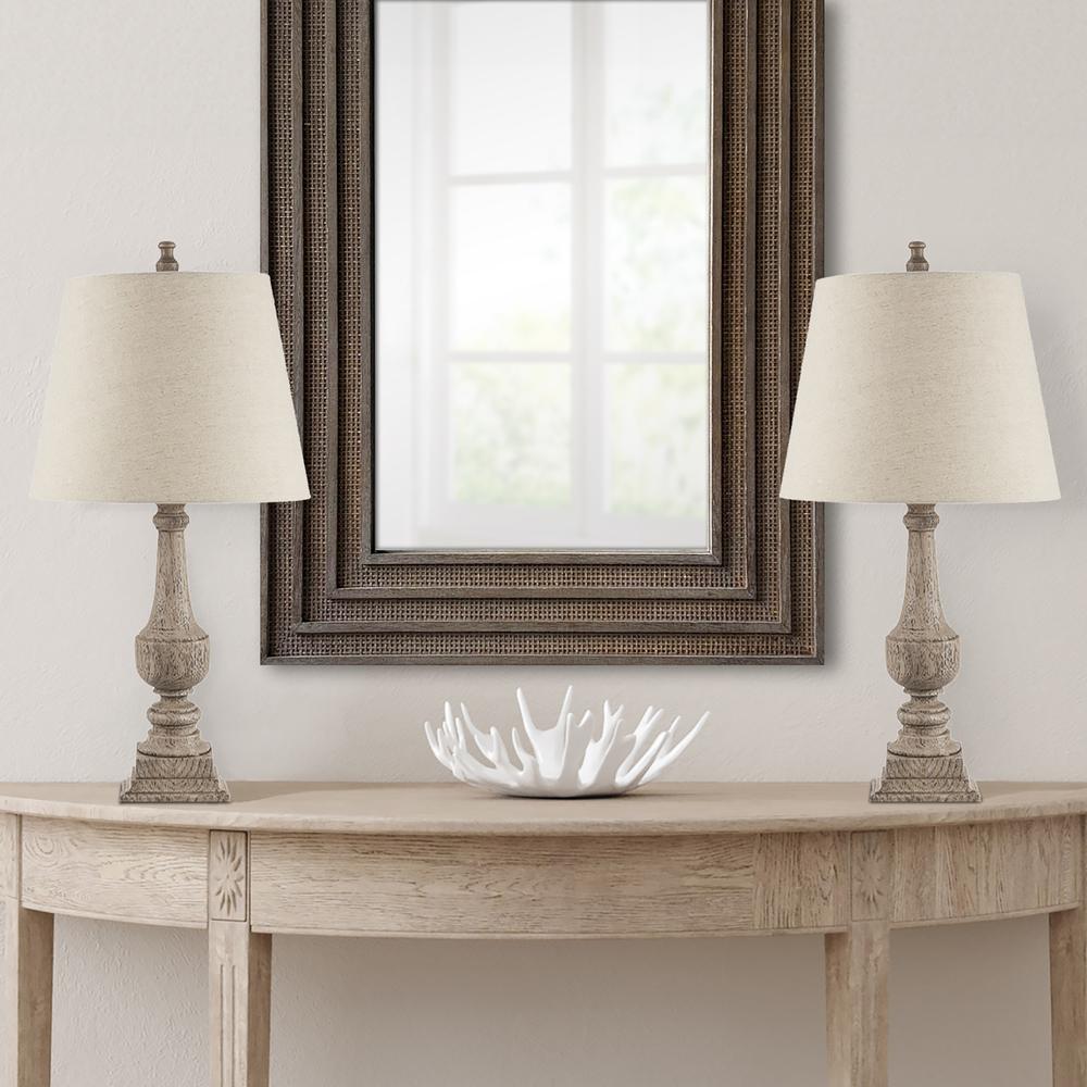 29''H Resin Table Lamp Set of 2 - Martha Stewart