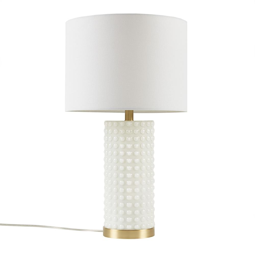 Textured Dot Table Lamp - INK+IVY