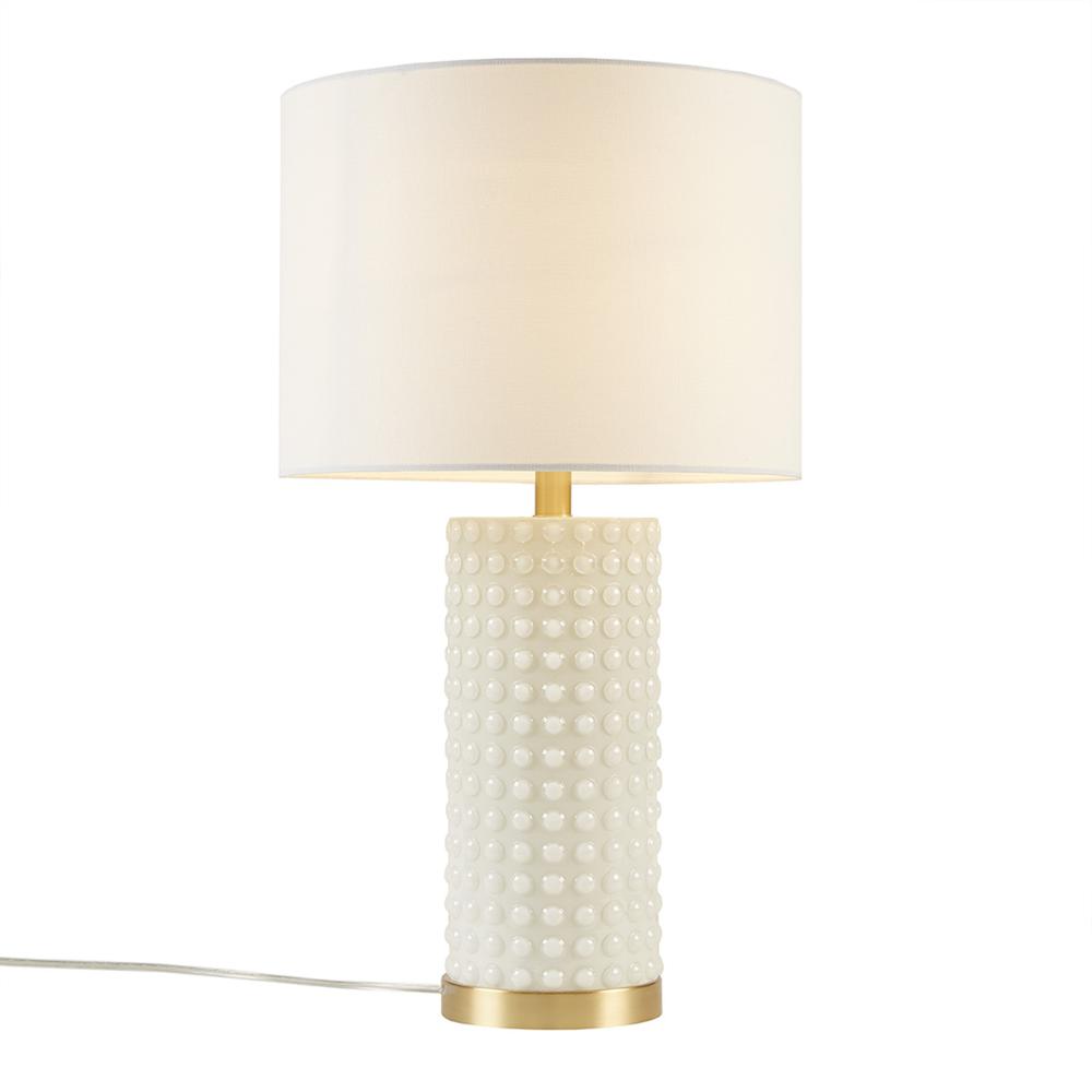 Textured Dot Table Lamp - INK+IVY