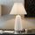 Textured Ceramic Table Lamp with Fluted Fabric Shade - INK+IVY