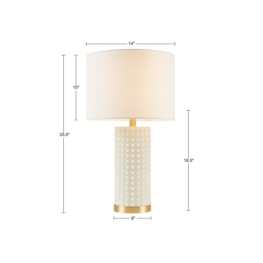 Textured Dot Table Lamp - INK+IVY