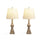 29''H Resin Table Lamp Set of 2 - Martha Stewart