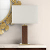 Faux Leather Table Lamp - Martha Stewart