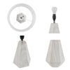 23'' Resin Table Lamp with Faux Wood Texture - INK+IVY