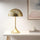 Dome-Shaped 2-Light Metal Table Lamp - INK+IVY