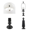 Black Faceted Table Lamp 24.25''H - Martha Stewart