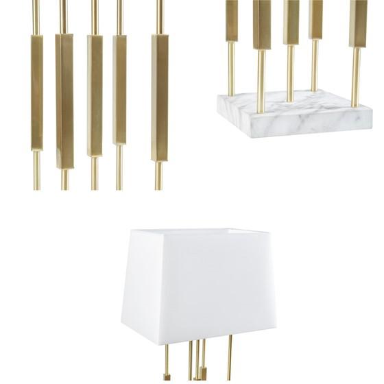 Doyer Table Lamp Gold 17''x11''x31'' - Martha Stewart