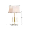 Doyer Table Lamp Gold 17''x11''x31'' - Martha Stewart