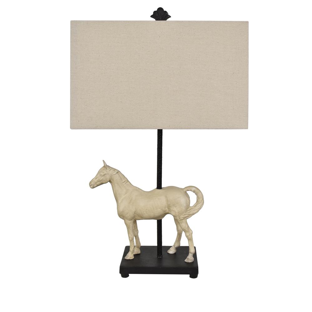 Crestview Collection CVAVP961 Chase Table Lamp Lighting, White