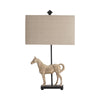 Crestview Collection CVAVP961 Chase Table Lamp Lighting, White