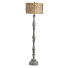 Crestview Collection Evolution Necar 63'' Resin Floor Lamp in Gray