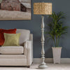 Crestview Collection Evolution Necar 63'' Resin Floor Lamp in Gray