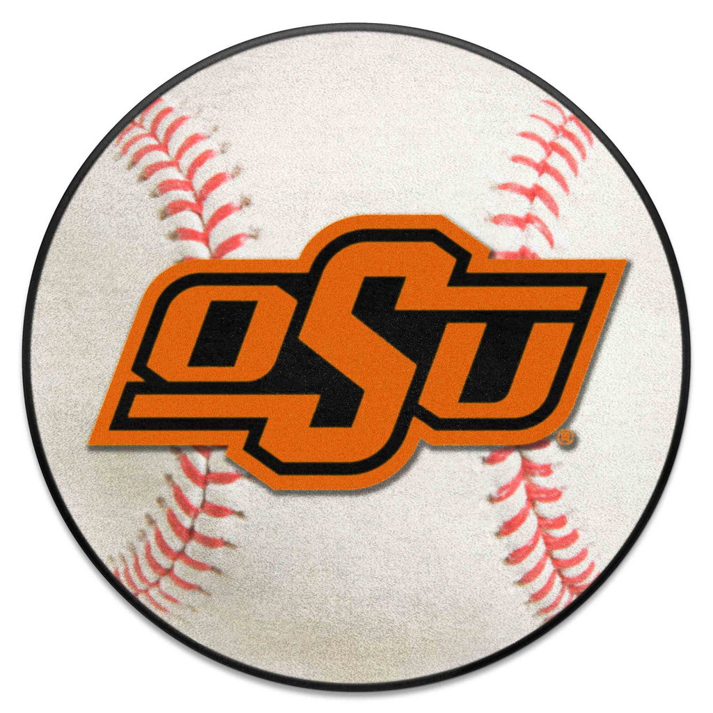 Fanmats - Oklahoma State University Baseball Mat 27'' diameter