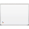 Markerboard -12ftWx48''H- White Porcelain Steel Surface - Anodized Aluminum Frame - Best-Rite