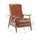 Solaris Wood Arm Push Back Recliner - Caramel - Comfort Pointe