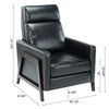 Maxton Push Back Recliner - Black - Comfort Pointe