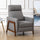 Veneto Push Back Recliner in Performance Fabric - Ashen Grey - Comfort Pointe