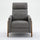 Veneto Push Back Recliner in Performance Fabric - Ashen Grey - Comfort Pointe