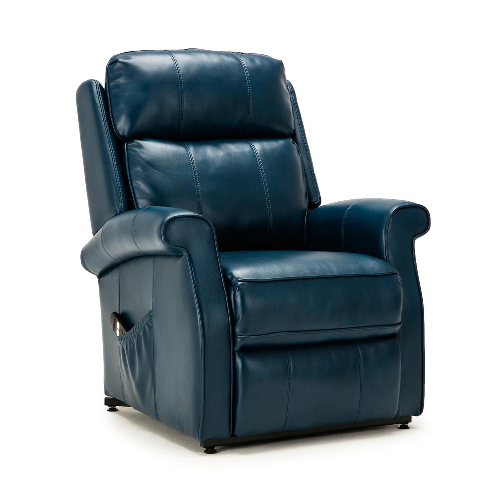 Lehman Navy Blue Traditional Lift Chair - Comfort Pointe