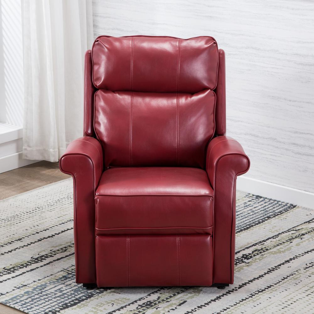 Lehman Red Traditional Lift Chair - Comfort Pointe